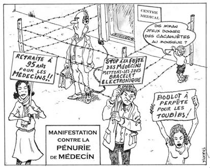 p&eacute;nurie de M&eacute;decins